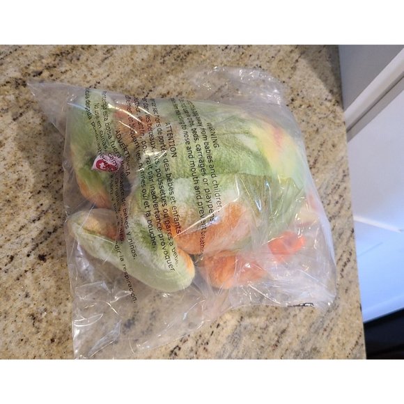 TY Beanie Buddies 2000 Prince the Frog 13" Orange Green - Picture 11 of 11